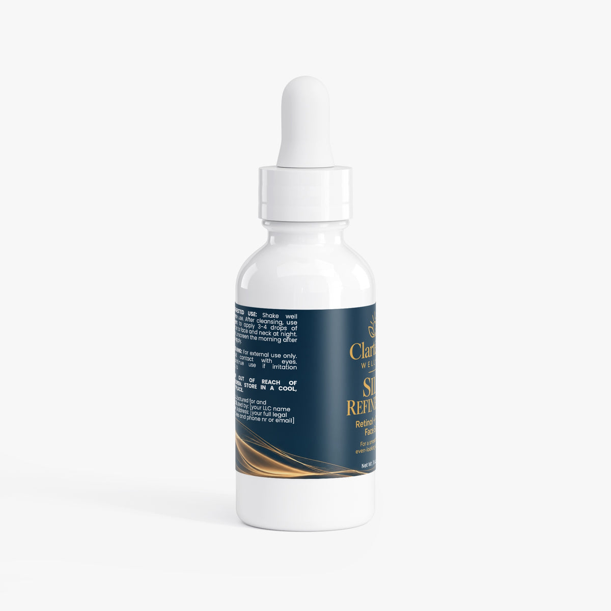 Clarté 24h™ Wellness — Silk Refinement Retinol + Peptide Face Serum | 30 mL