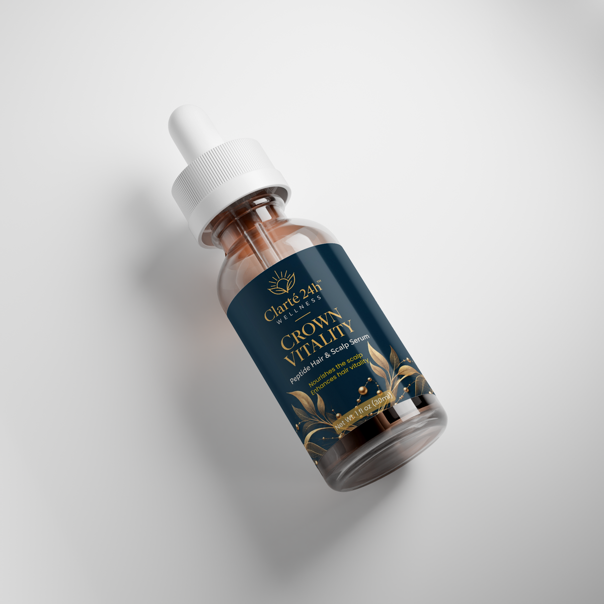 Clarté 24h™ Wellness — Crown Vitality Peptide Hair & Scalp Serum | 30 mL