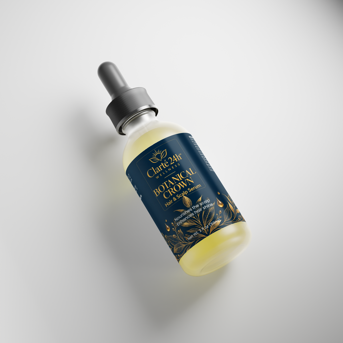 Clarté 24h™ Wellness — Botanical Crown Hair & Scalp Serum