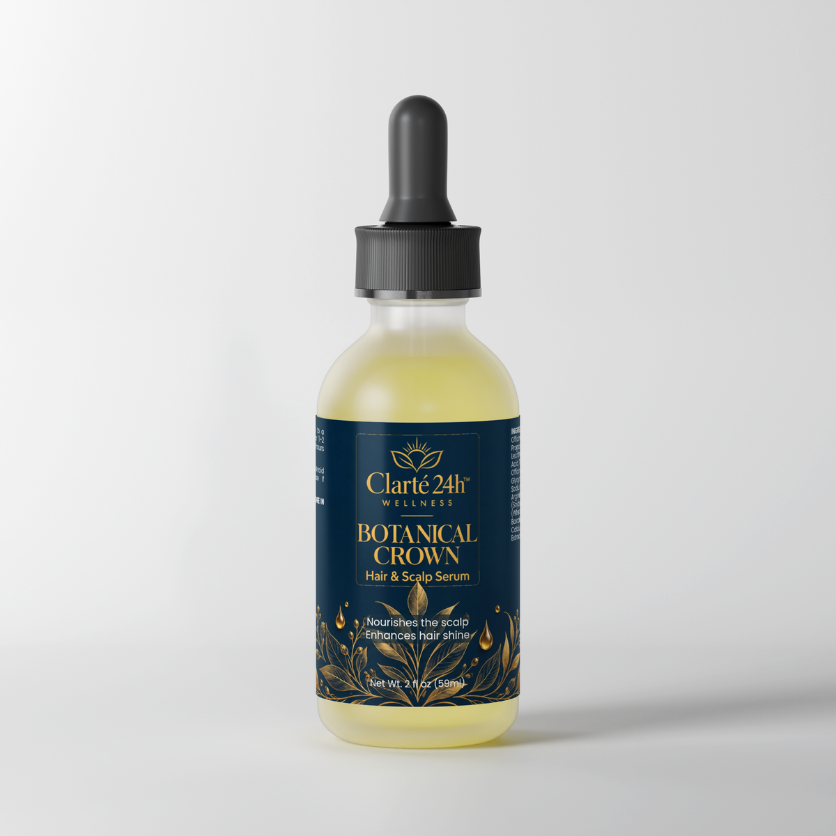Clarté 24h™ Wellness — Botanical Crown Hair & Scalp Serum