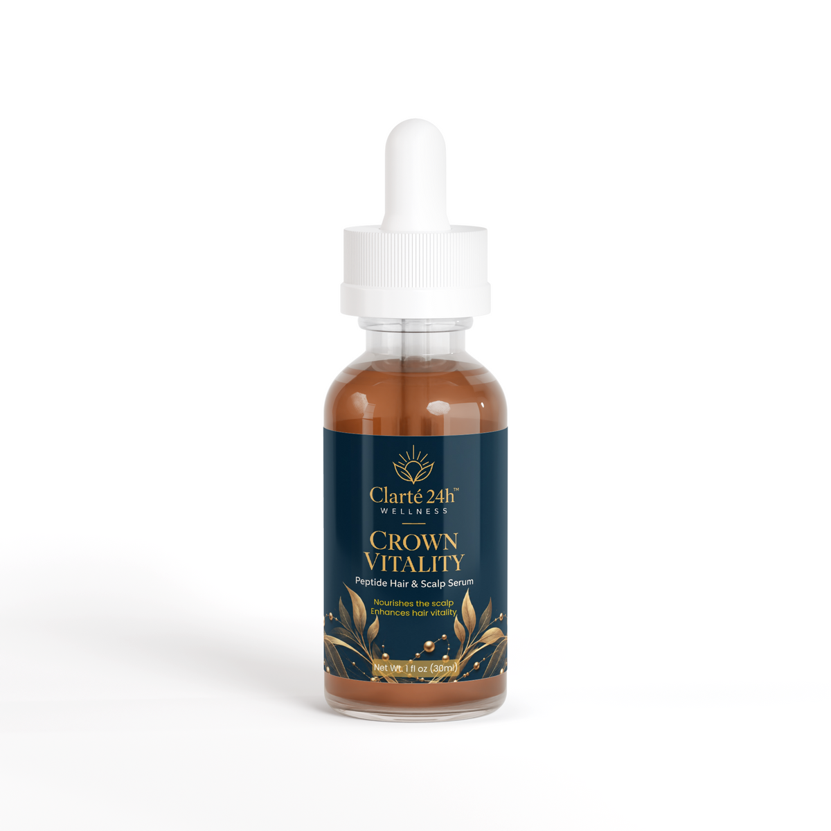 Clarté 24h™ Wellness — Crown Vitality Peptide Hair & Scalp Serum | 30 mL