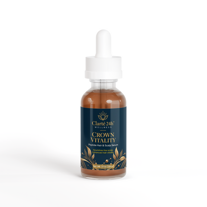 Clarté 24h™ Wellness — Crown Vitality Peptide Hair & Scalp Serum | 30 mL