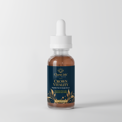 Clarté 24h™ Wellness — Crown Vitality Peptide Hair & Scalp Serum | 30 mL