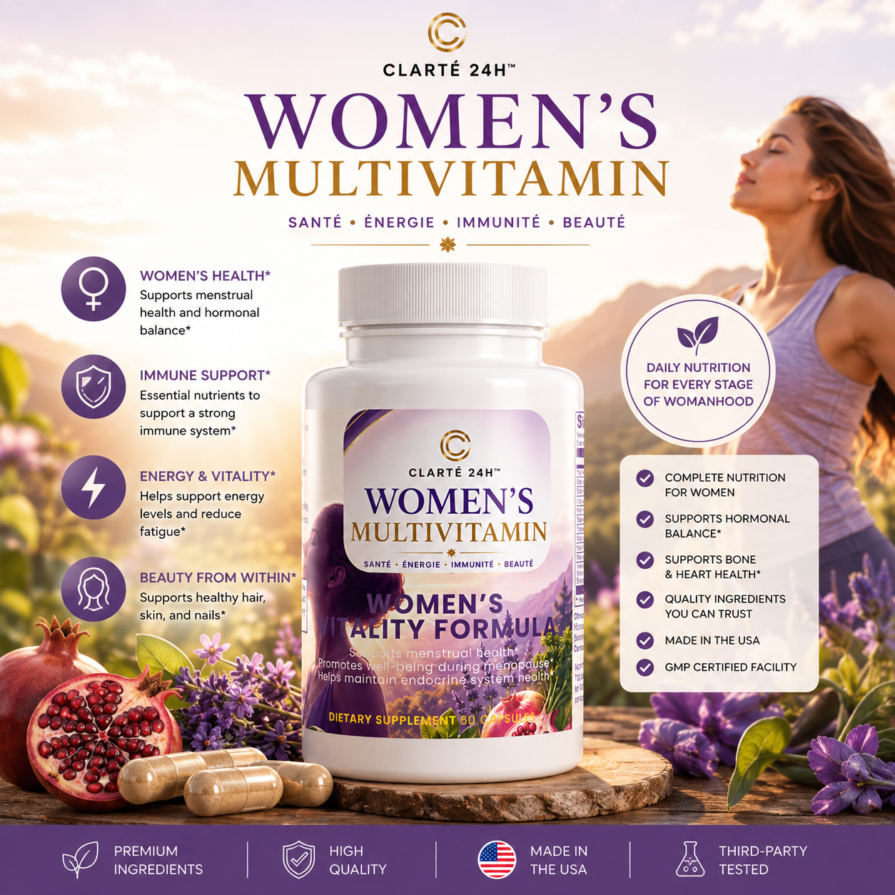 Clarté 24h™ - Women's Vitality Formula