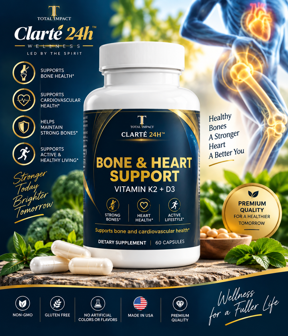 Clarté 24h™ - Bone & Heart Support